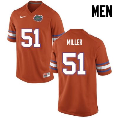 Men's Florida Gators #51 Ventrell Miller NCAA Nike Orange Authentic Stitched College Football Jersey GIF7062DK